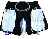 Men Incontinence Pants with Collection Urine Bag Portable Leak Proof Leg Pee Catheter Holder for Elder